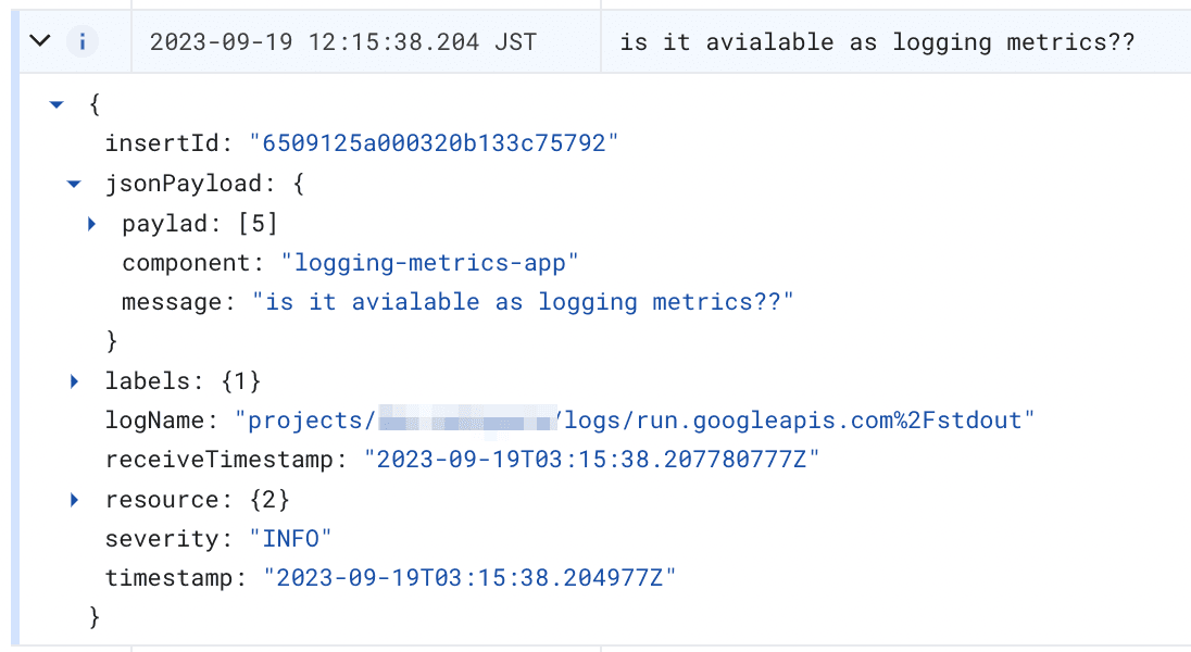 jsonPaylad with array before expantion