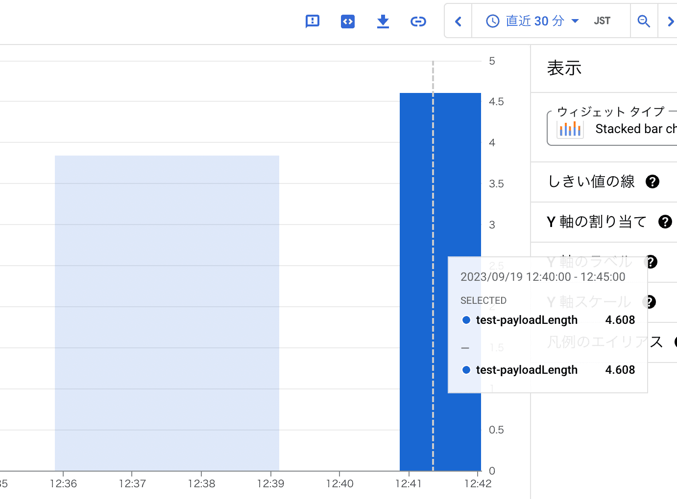 graph log based metrics